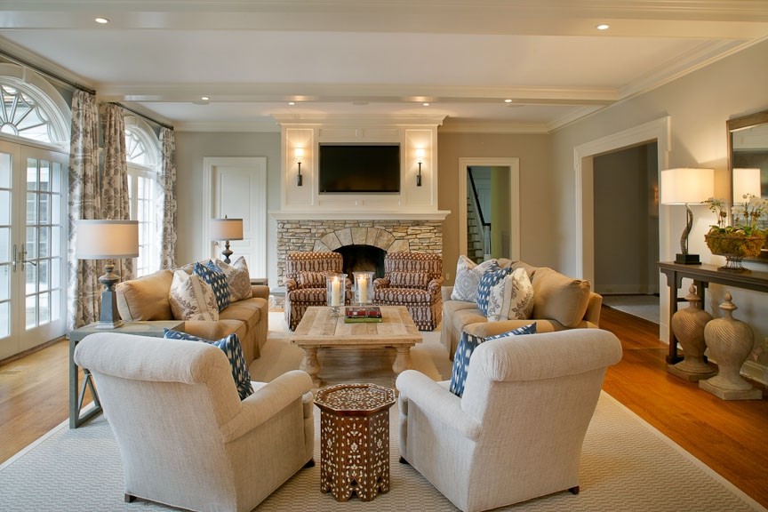 Great Room - Traditional - Family Room - New York - by Design House | Houzz