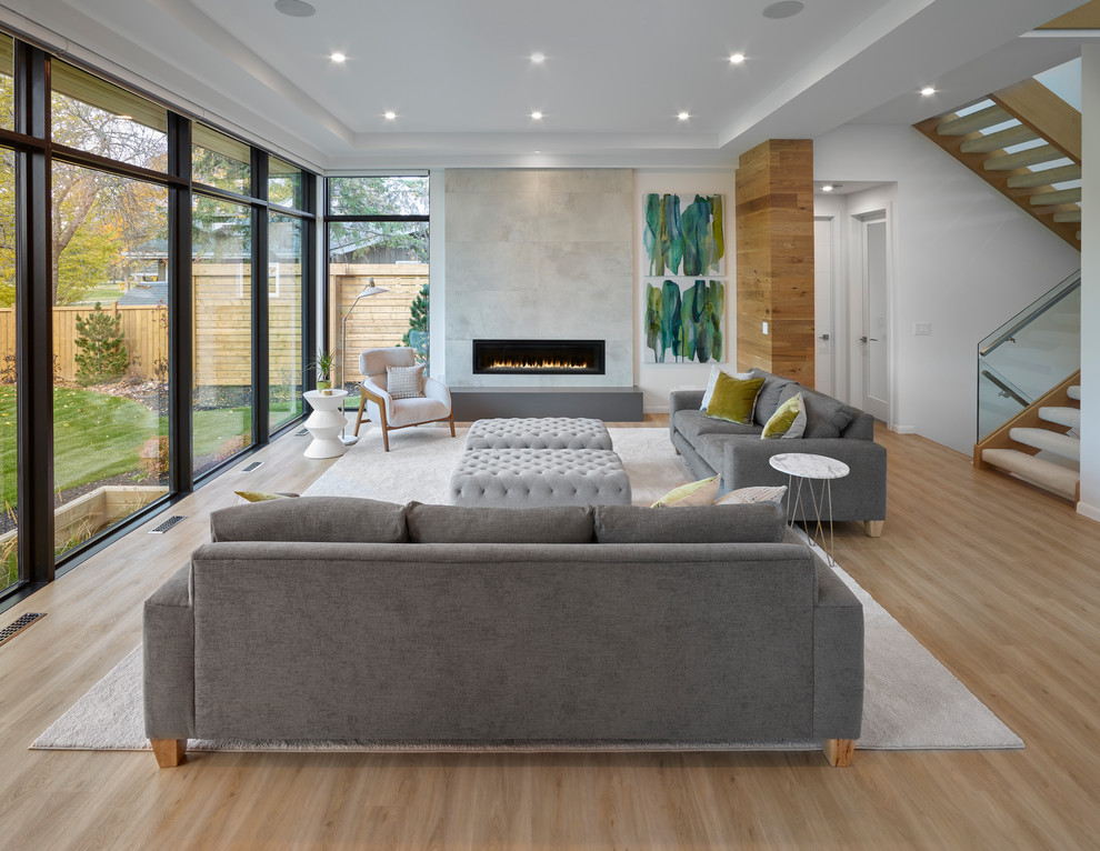 Great Room - Contemporary - Family Room - Edmonton - by Habitat Studio