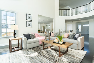 Great Room Transitional Family Room Bridgeport By Pj And Company Staging And Interior Decorating