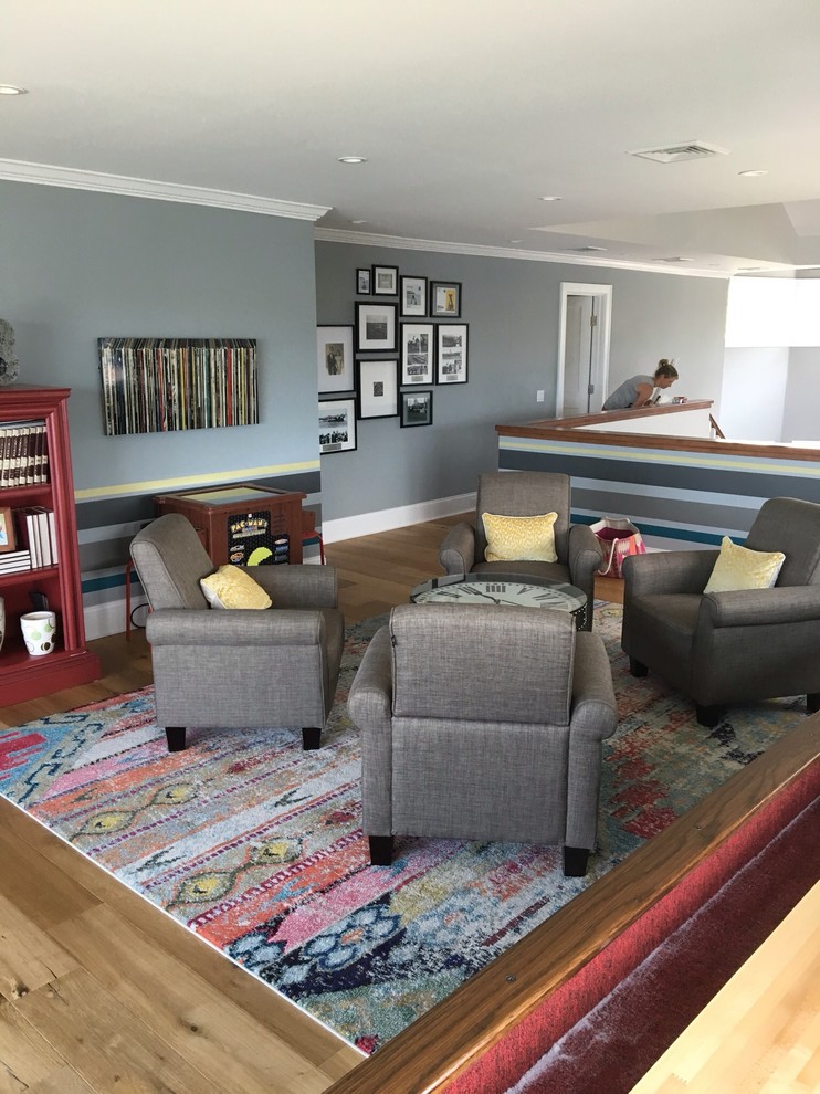 Grown up Game Room Eclectic Family Room New York by House to