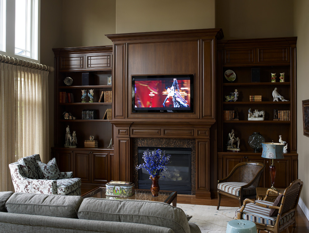 Hamlet Estates, Jericho, NY Traditional Family Room New York by