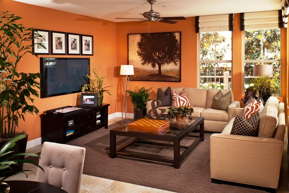 This is an example of a contemporary games room in San Diego.