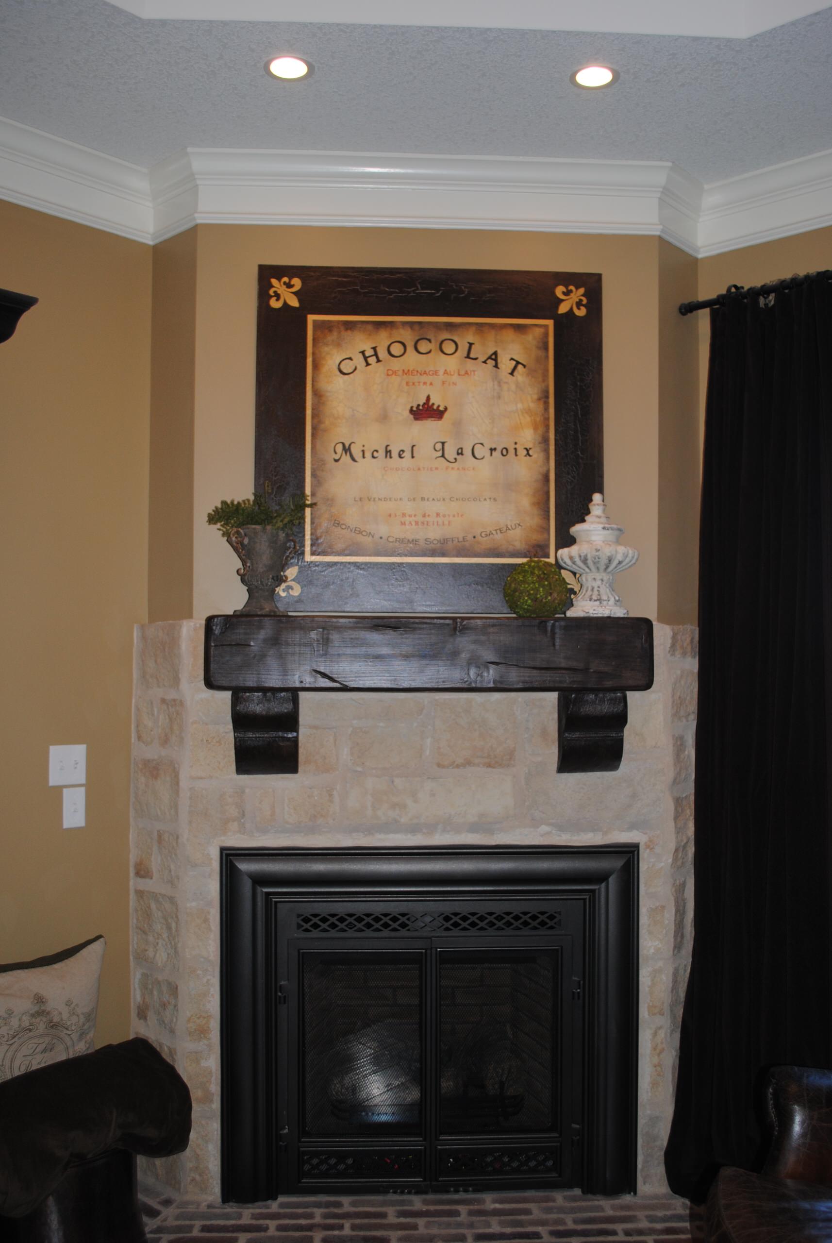 for living marseille outdoor fireplace with fireplace on Faux Fireplace Mantel Houzz
