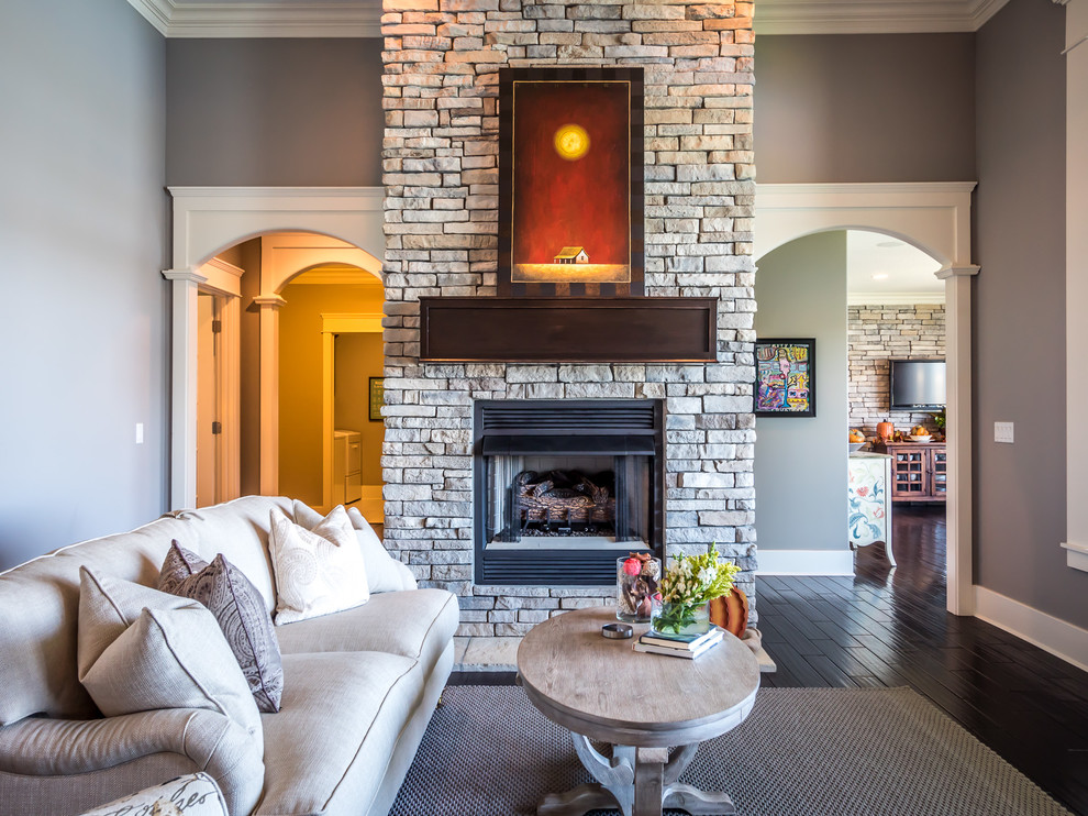 Hawthorne Park Estates Custom Build Traditional Family Room