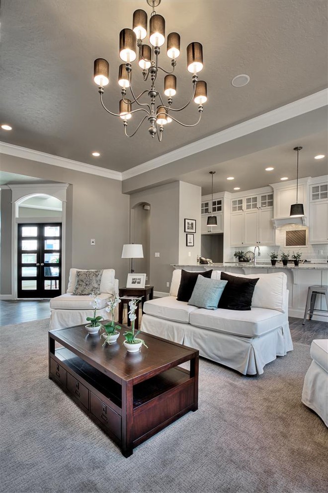 Hickories Model Home Traditional Family Room Boise by Clark