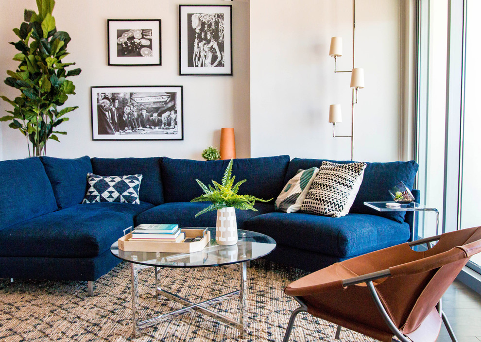 Inspiration for an eclectic family room remodel in Las Vegas