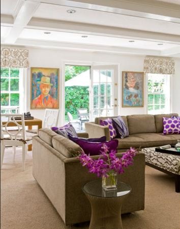 Family room - eclectic family room idea in Boston