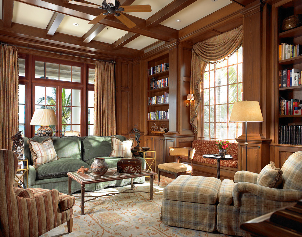 Photo of a traditional enclosed games room in New York with a reading nook.