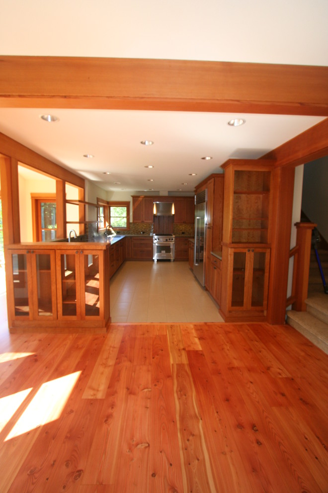 Hood Canal Bridge Craftsman Family Room Seattle by Joe Gates Construction, Inc. Houzz
