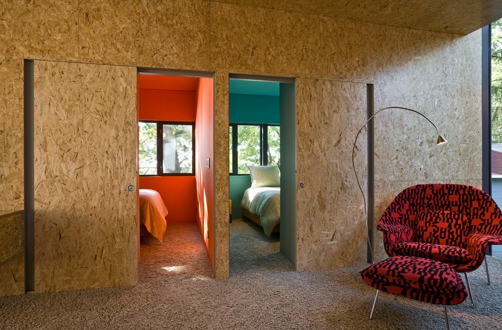 Inspiration pour une salle de séjour minimaliste.