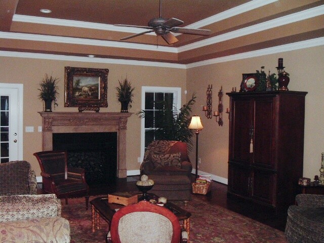 Family room - traditional family room idea in Charlotte