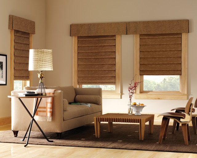 Hunter Douglas Roman Shade Gallery Contemporary Games Room
