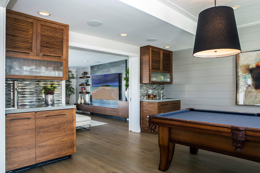 Huntington Harbor Contemporary Family Room Orange County by