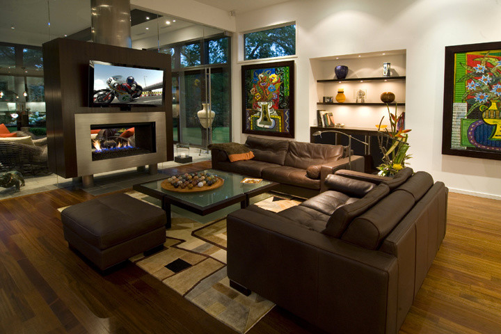 This is an example of a modern games room in Detroit.
