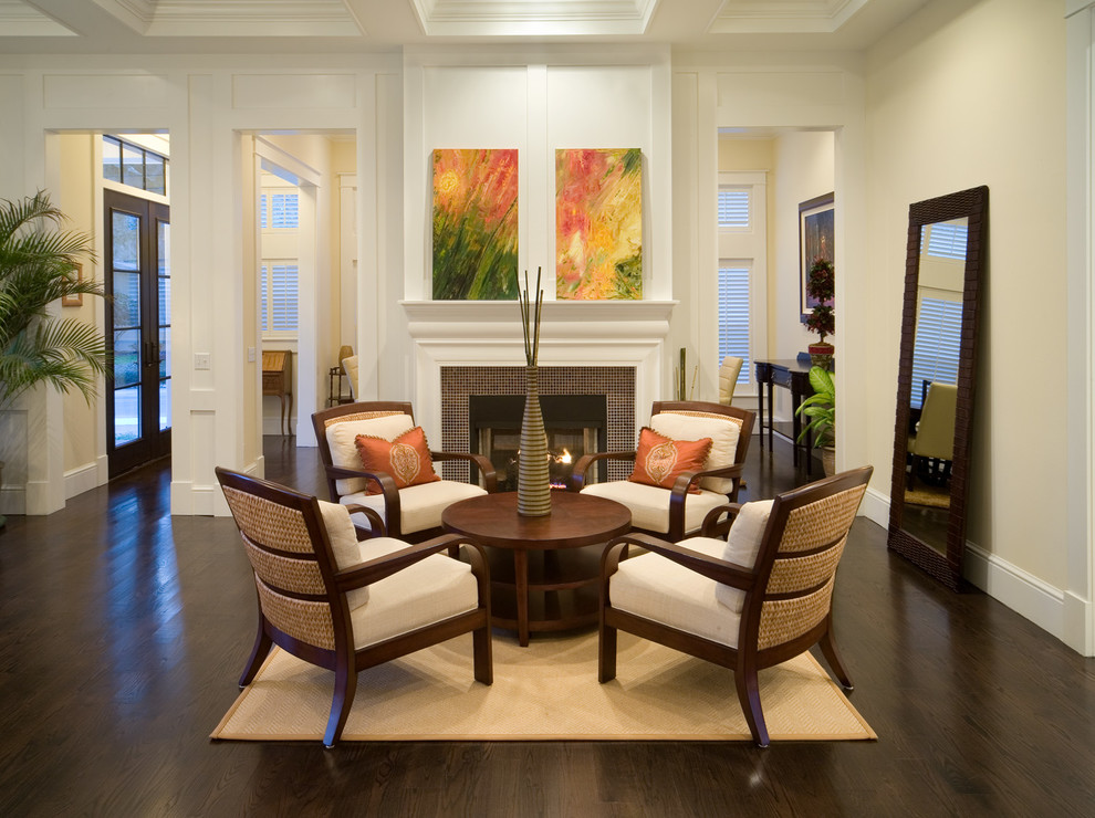 Elegant living room photo in Orlando