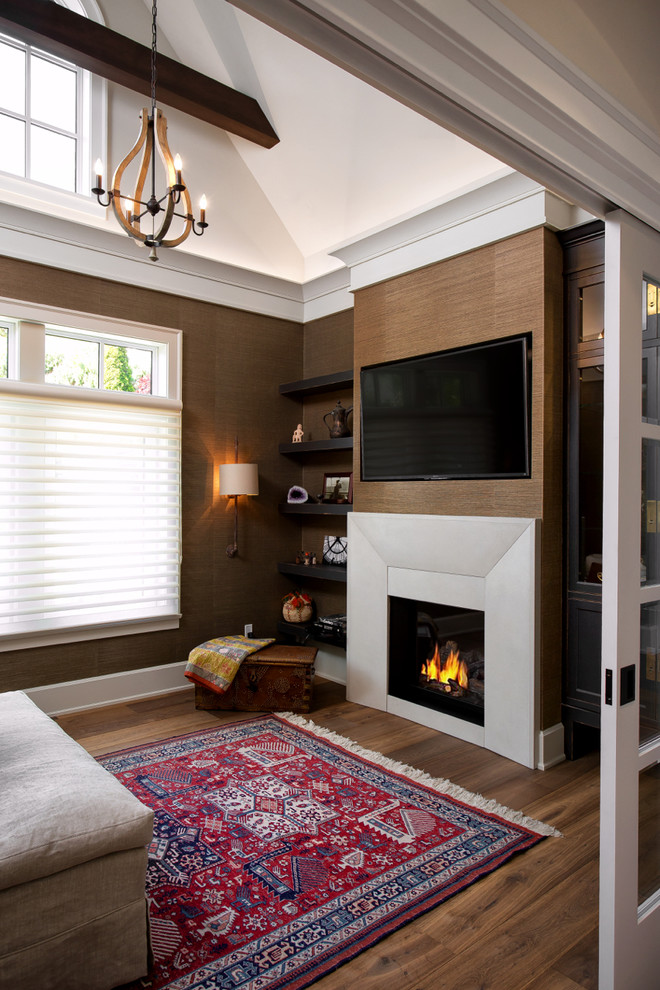 Family room - traditional family room idea in Vancouver