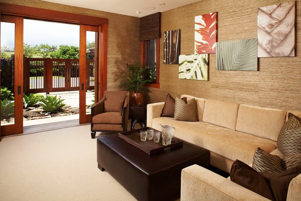 This is an example of a world-inspired games room in Hawaii.