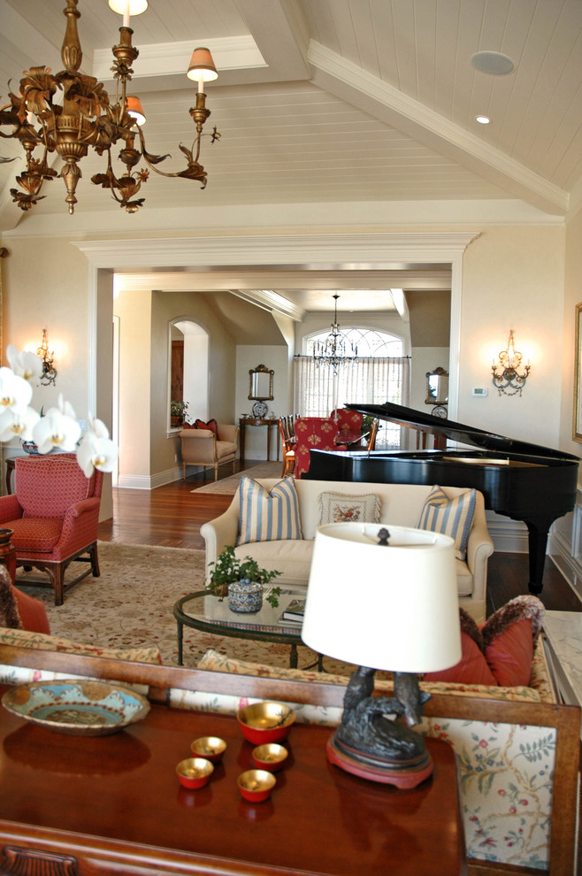 Inspiration for a timeless family room remodel in San Diego