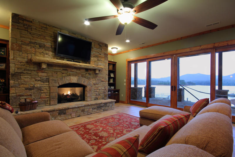 Lake Chatuge Lakefront Traditional Games Room Atlanta by