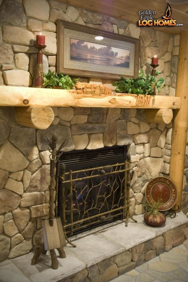 Inspiration for a large rustic family room remodel in Other