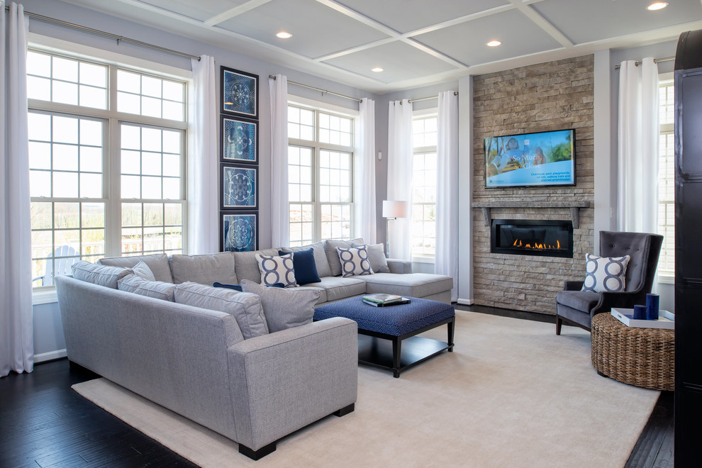 Landsdale Bradley Model Home Monrovia, MD Contemporary Family Room