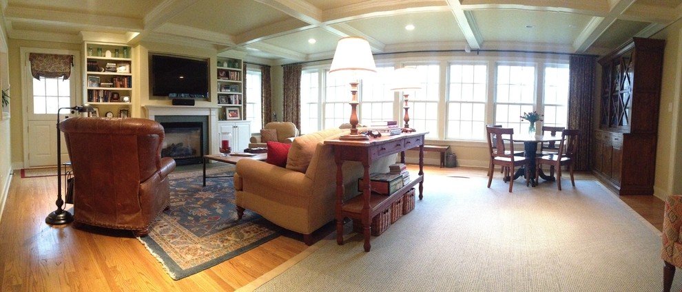 Example of a classic family room design in Philadelphia