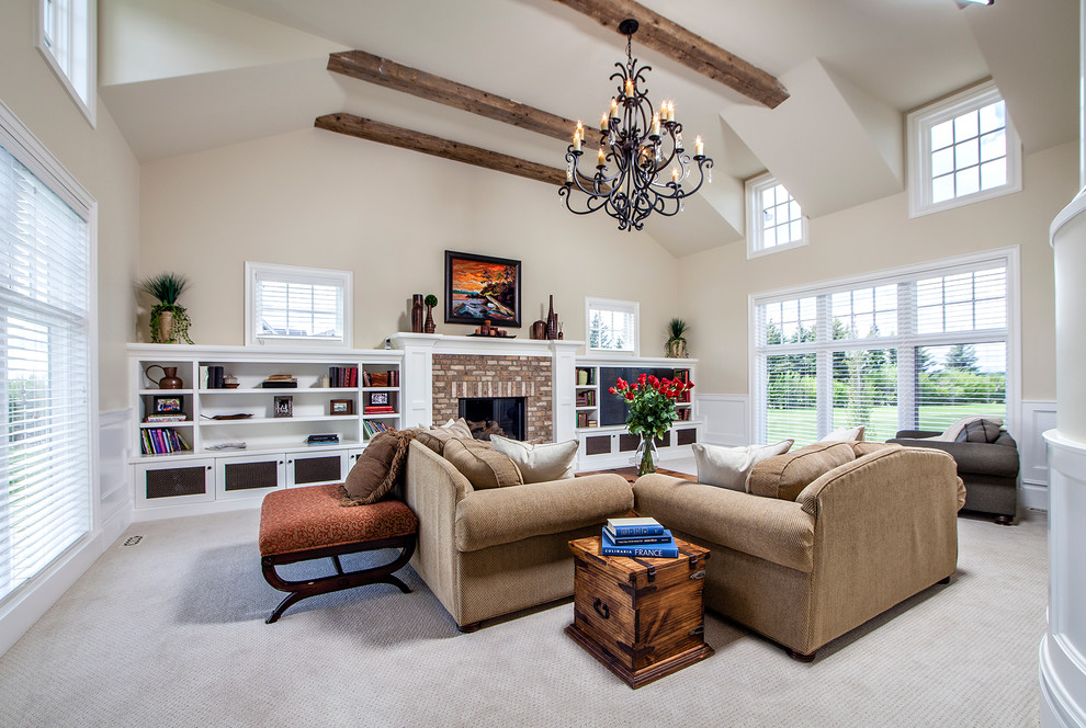 Le Manoir in Rise Traditional Family Room Calgary by