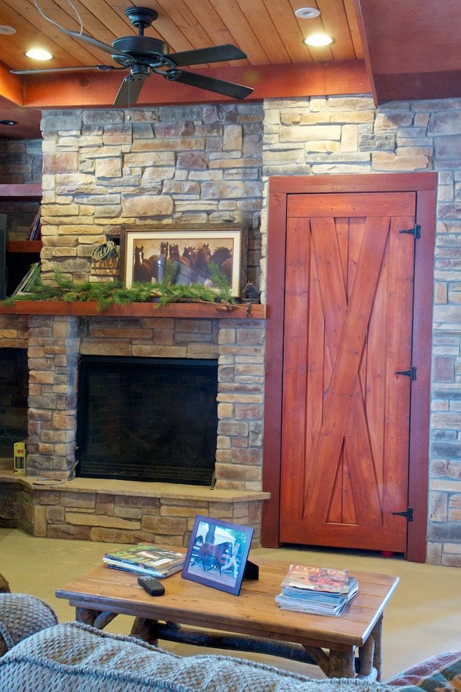 Ledge Stone Fireplaces Album 1 Traditional Family Room Chicago