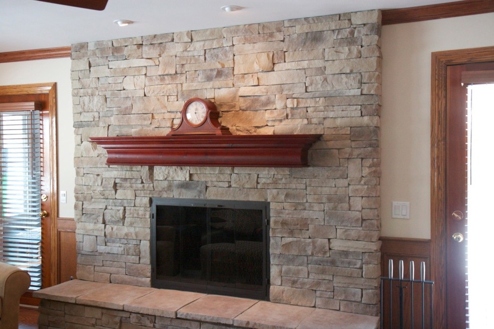 Ledge Stone Fireplaces Album 1 Traditional Family Room Chicago