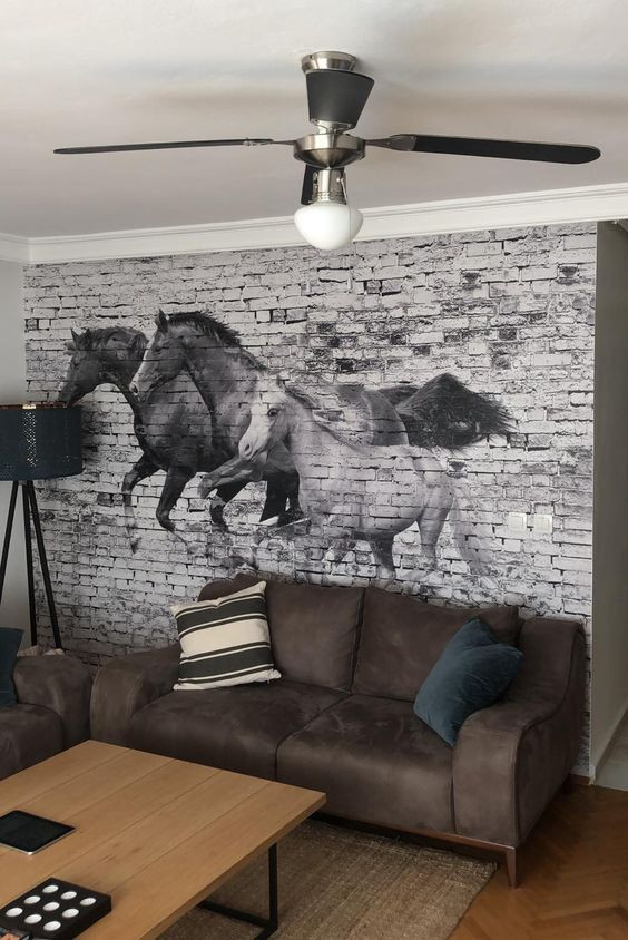 Instrueren achterlijk persoon Disco Living Room Wallpaper / Fotobehang - Industrial - Family Room - Amsterdam -  by Behang-kopen.nl | Houzz