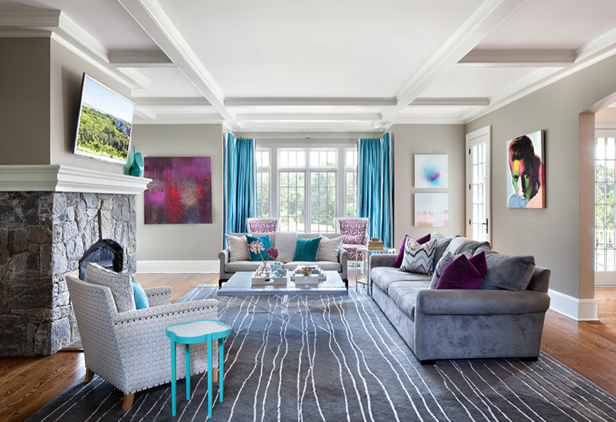 Modernes Wohnzimmer in New York