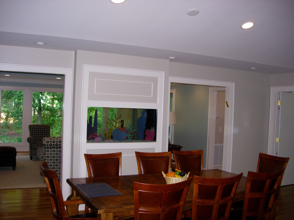 Example of a trendy dining room design in Raleigh