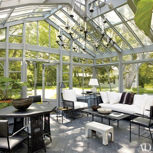 Design ideas for a contemporary conservatory in New York.