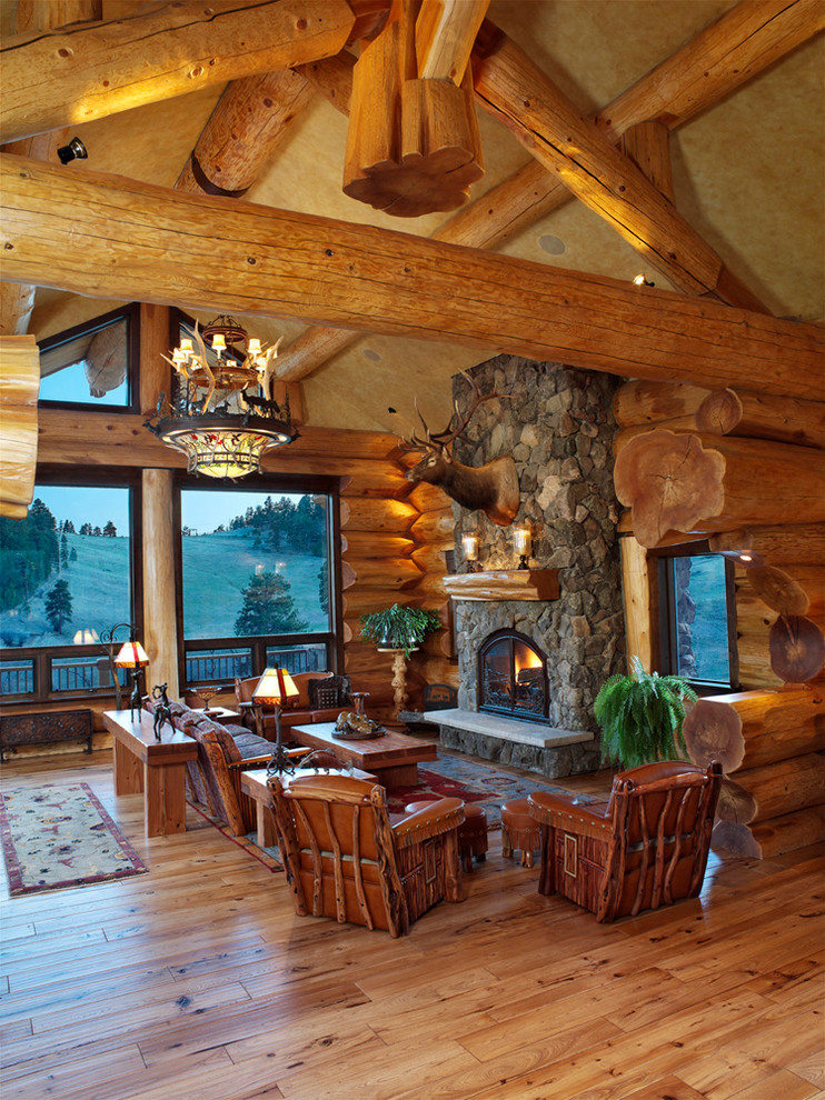 This is an example of a rustic games room in Denver.