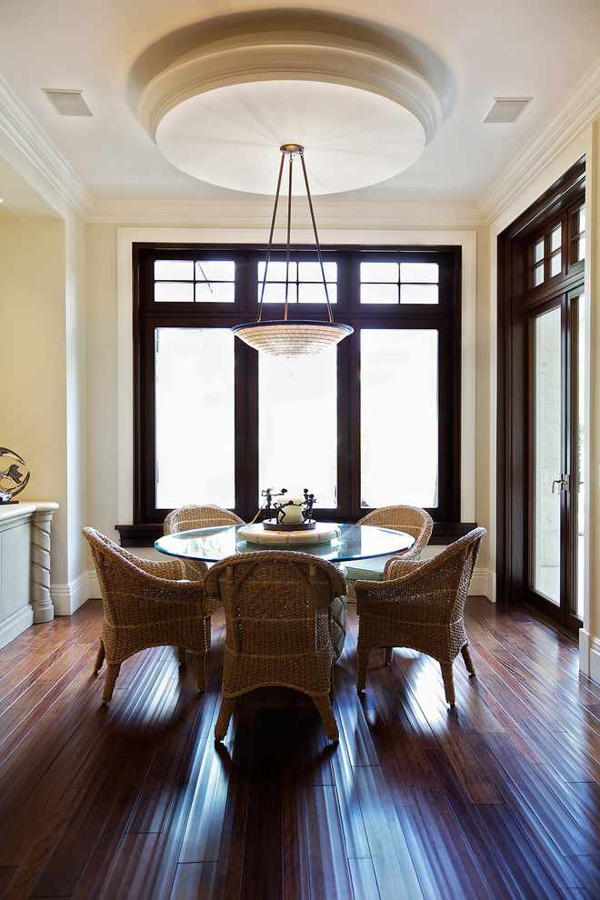 Island style dining room photo in Miami