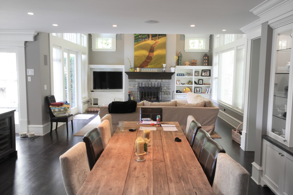 Inspiration for a timeless family room remodel in Vancouver