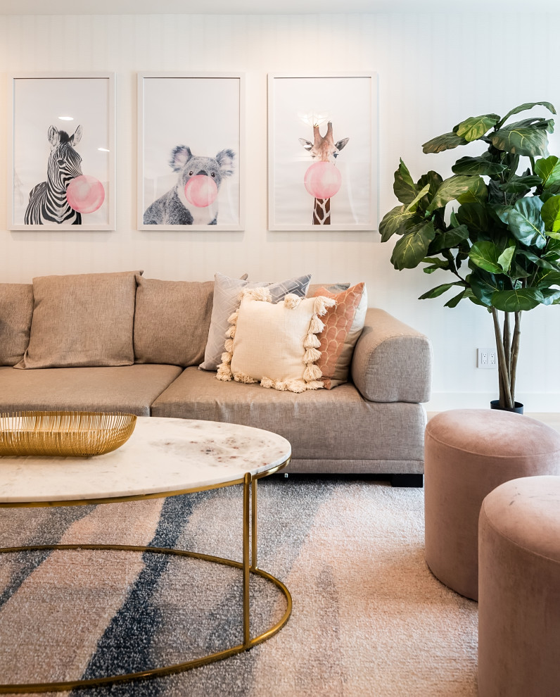 Mid Century Update Los angeles Midcentury Family Room Los Angeles