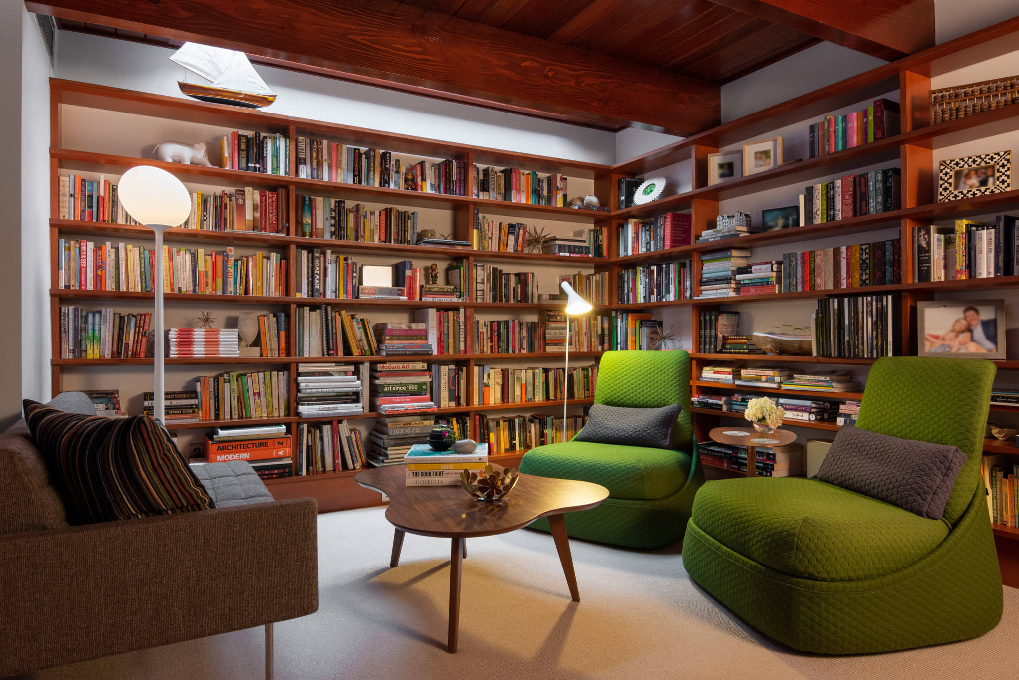 mid century modern bookshelf
