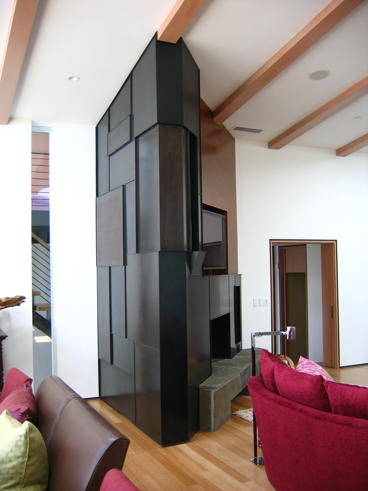 Miller Beach House Contemporary Family Room Los Angeles by