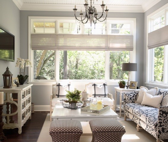 Example of a transitional family room design in Minneapolis