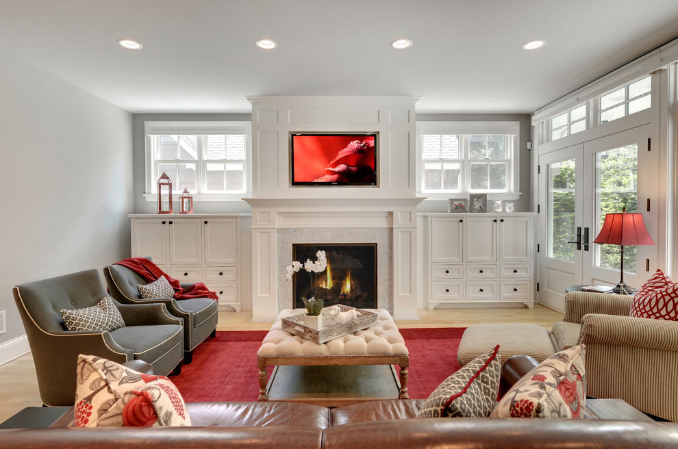 Photo of a classic games room in Minneapolis with grey walls.