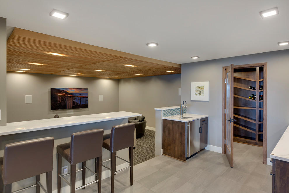 Modern Home On Lake Minnetonka Modern Family Room Minneapolis 