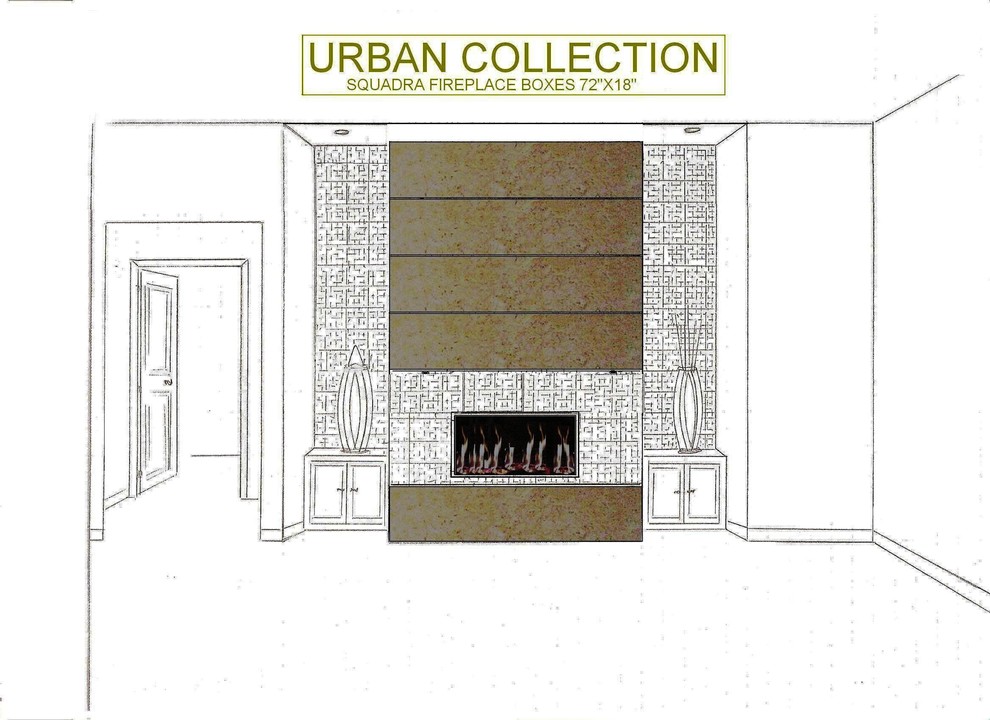 MODERN NEW FIREPLACES DESIGNS Modern Family Room Las Vegas by