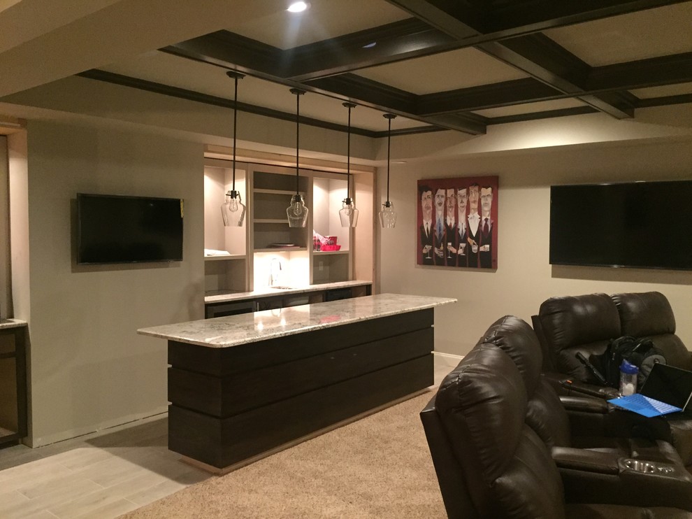 Movie theaters And basement - Transitional - Family Room - Atlanta - by