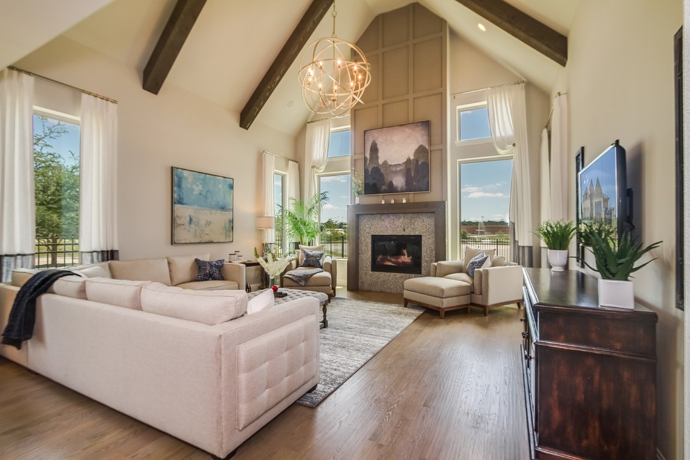 Mustang Park Carrollton, TX Family Room Dallas by Normandy