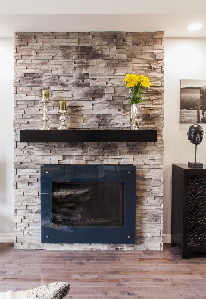 Example of a trendy family room design in Other