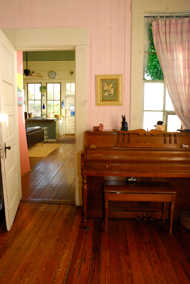 This is an example of a bohemian games room in Austin.