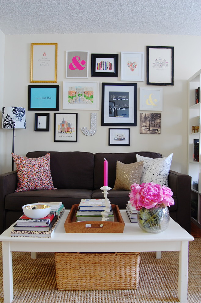 Family room - eclectic family room idea in New York