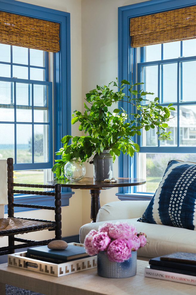 My work Coastal Chic in Quonnie Beach Style Family Room