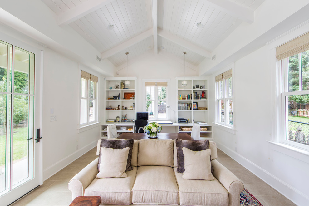 Inspiration for a modern family room remodel in Charlotte